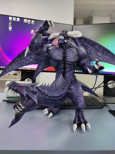 Yu-Gi-Oh! Zoku Nekurofuadesu Figura 36cm Modellino Statue Grande Dio Male Collezione - Foto 3 di 14