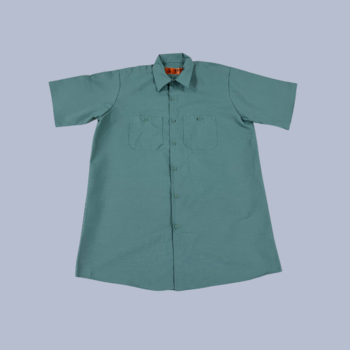 Industrial Short Sleeve Work Shirt Blue - Red Kap SP24 - Size L