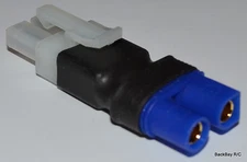 No Wires Connector: Male Tamiya to EC3 Female Lipo Battery Adapter