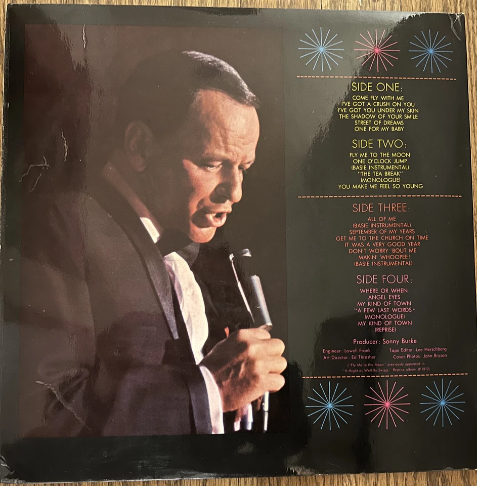 Sinatra Sands UK 1st press Tricolor Reprise "Serious Face" . RSLP 1019 Stereo - Image 3 of 4