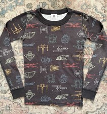 Hanna Andersson Star Wars Kids Long Sleeve Pajama Top Organic Cotton Size 8