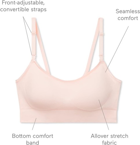 Warner's Women's Easy Does It Dig-Free Band with Seamless XX-Large, Rosewater - Picture 4 of 6