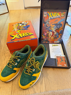 ASICS Kith Marvel X-Men Rogue Gel-Lyte III 07 Remastered Green/Yellow LE