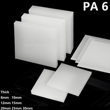 Nylon Sheet White Wear-Resistant PA6 High-Intensity Plate Board 8 mm-30 mm Thick
