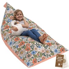 HUDDLE Original Stuffed Animal Storage Bean Bag Cover - XL Designer, No Filler