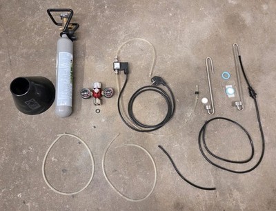 EHEIM CO2 Set 400 mit Druckminderer + Nachtabschaltung, Aquasabi Diffusoren