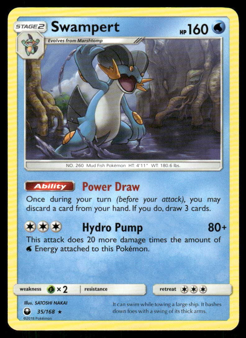 Pokemon Swampert Celestial Storm 35/168 R LP