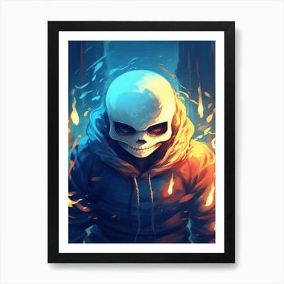 Under Tale Gaming Kunstdruck gerahmt Wandbild Poster Leinwanddruck Bild