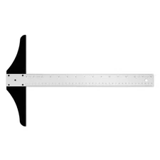 15-inch Non-Slip Aluminum T-Square Silver for Art Framing and Drafting