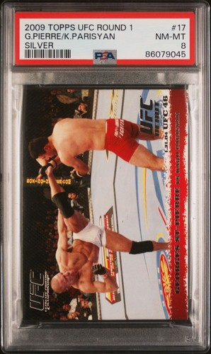 Georges St. Pierre, Karo Parisyan [Silver] #17 2009 Topps UFC Round 1 card