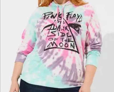 Torrid Women s 0X, 1X, 2X Hoodie Pink Floyd Cozy Fleece Tie Dye Hoodie M XL XXL
