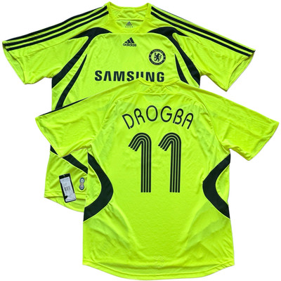 2007/08 Chelsea Away Jersey #11 Drogba Large adidas Soccer Champions League Kit