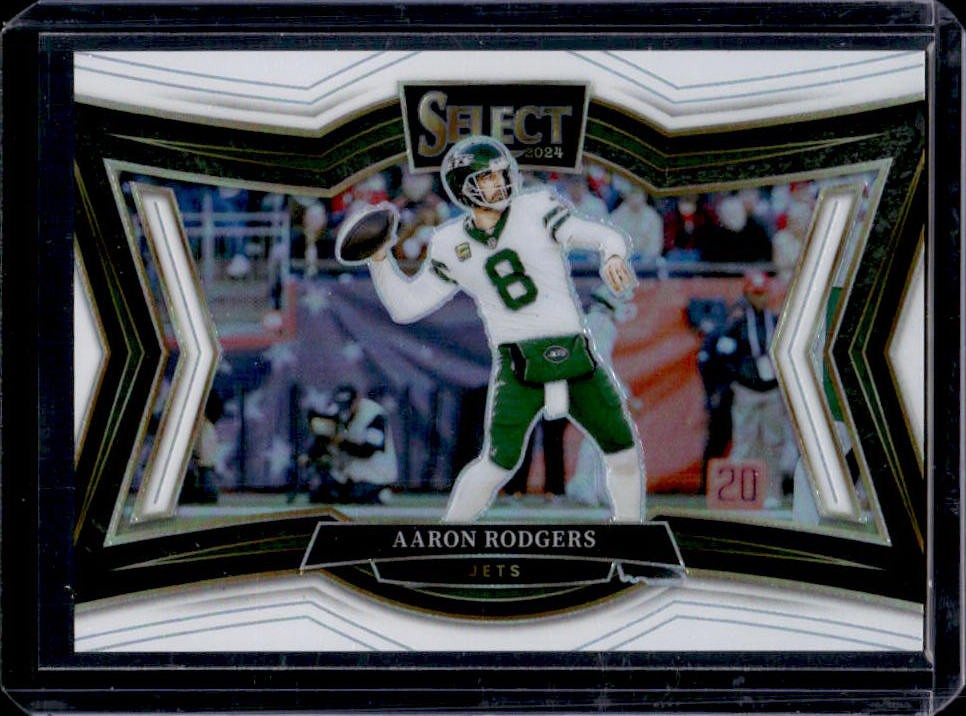 2024 Select Aaron Rodgers Field White Prizm #5/35 Jets