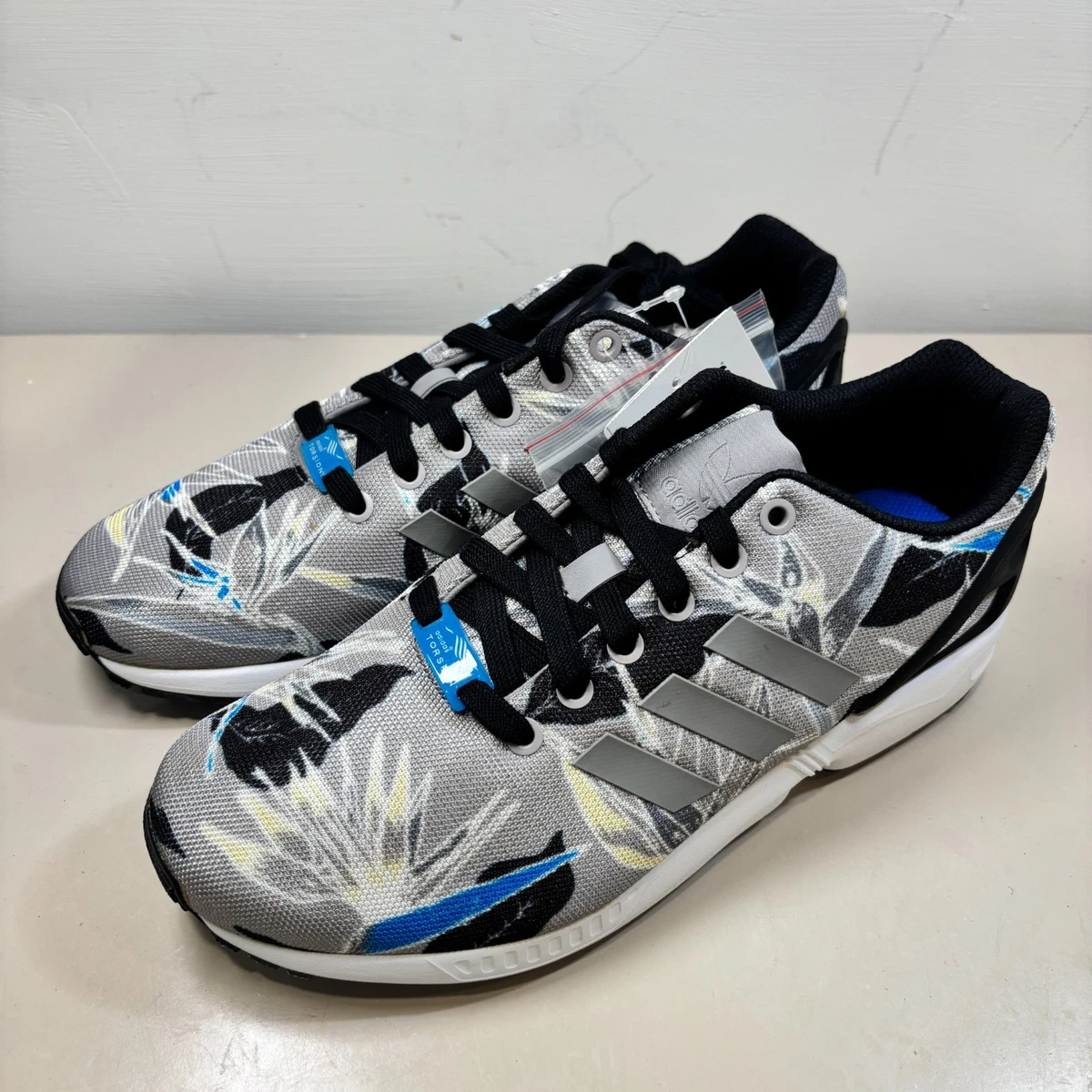 adidas ZX Flux Floral Print Gray for Sale | Authenticity