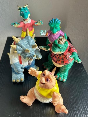 Die Dinos - 5 Figuren   Familie Sinclair - Disney - Vintage 90er Jahre TV Serie