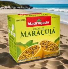 Madrugada Maracuja Passion Fruitl Tea 10 Boxes 100 Tea Bags 