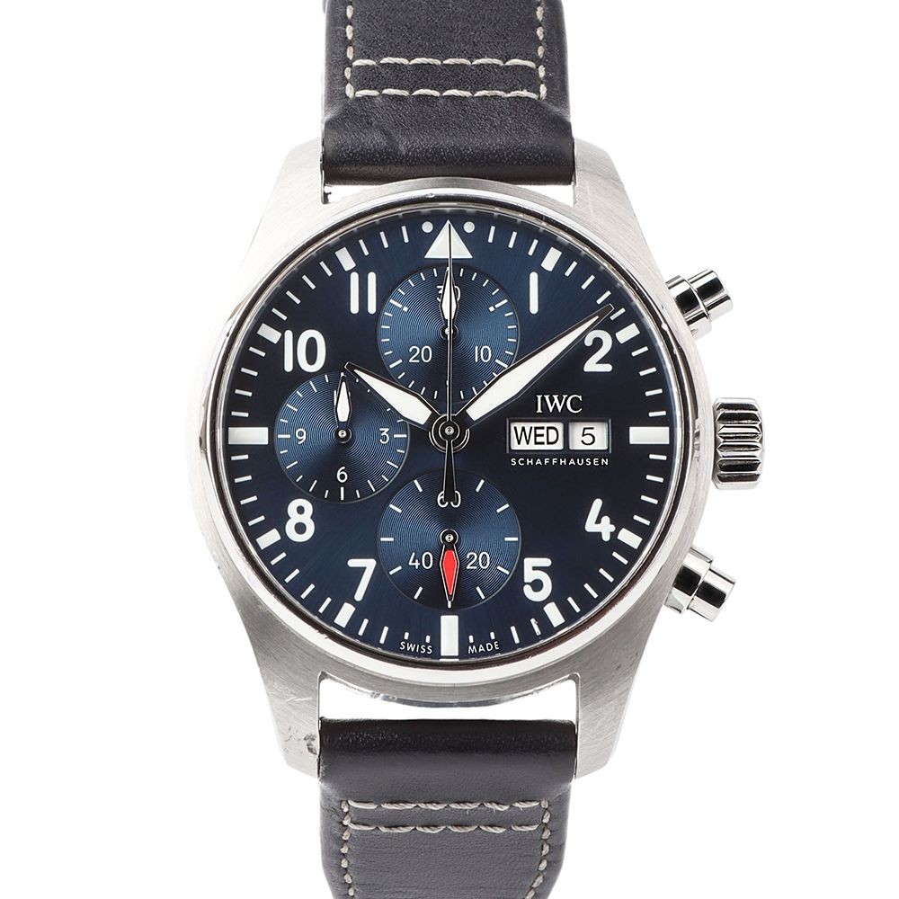 IWC IW388101 Day-Date Pilot Chronograph Blue Dial 41MM Men's Watch 127394311 [U]