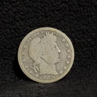 1905 O United States Barber Quarter Silver Coin 25C