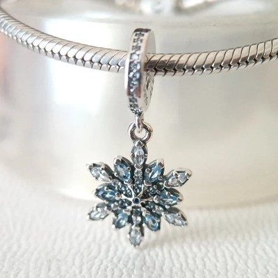 NEW Authentic PANDORA 925 Ale Sterling Silver Snowflake Charm
