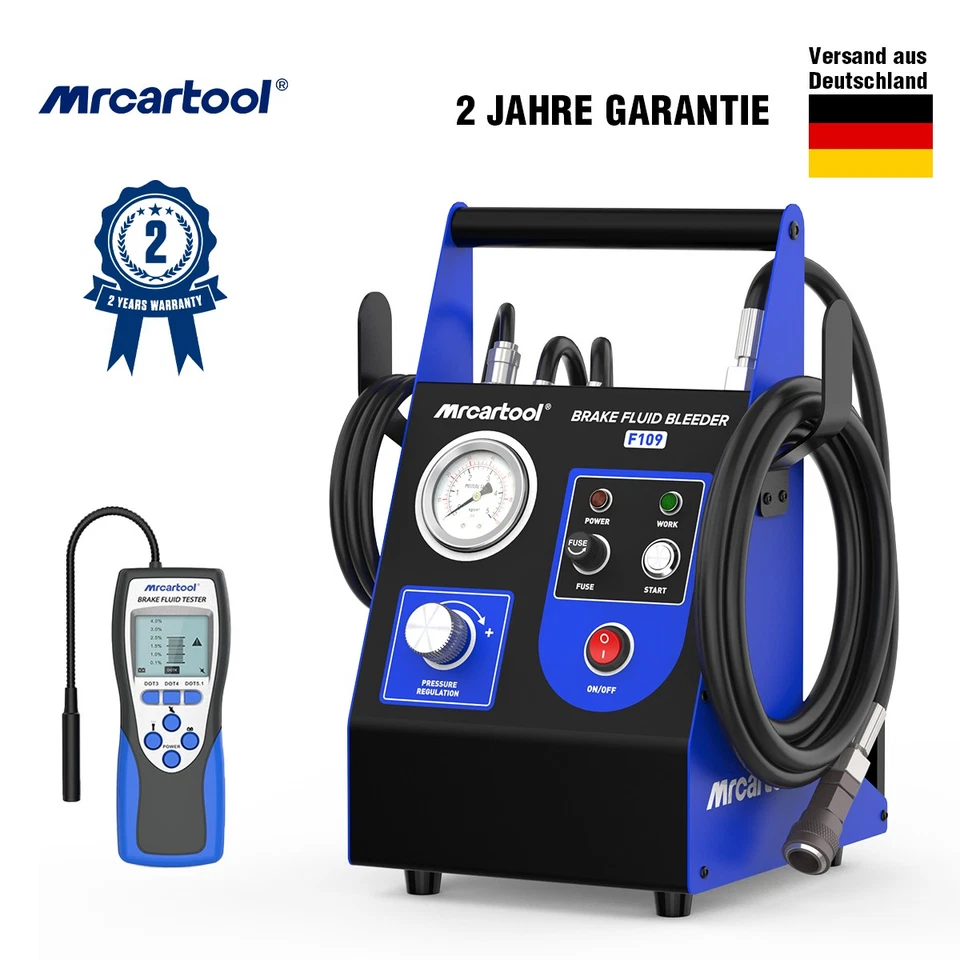 MRCARTOOL 🔥2025 Sfiato Freno Elettrico Auto Liquido Freni Dispositivo di Cambio Or Tester