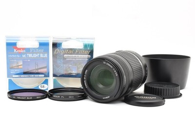 Canon EF-S 55-250mm f/4-5.6 IS Image Stabilizer w/ filter [NEAR MINT] from Japan