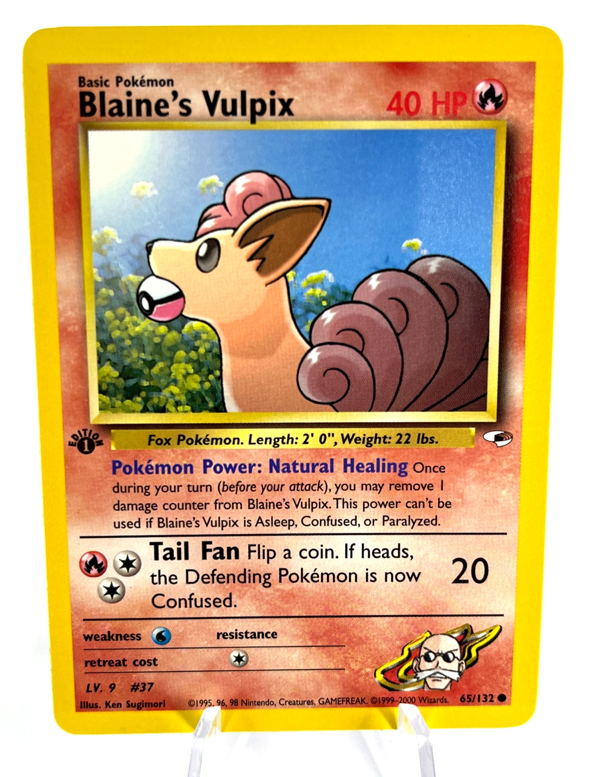 1st Edition Blaine's Vulpix 65/132 - Gym Heroes - Common - Pokemon - NM
