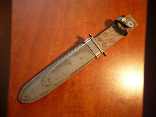 WWII US Navy MK2 Knife Scabbard, Nord-6581 July 1944 Contract, Victoria Plastics