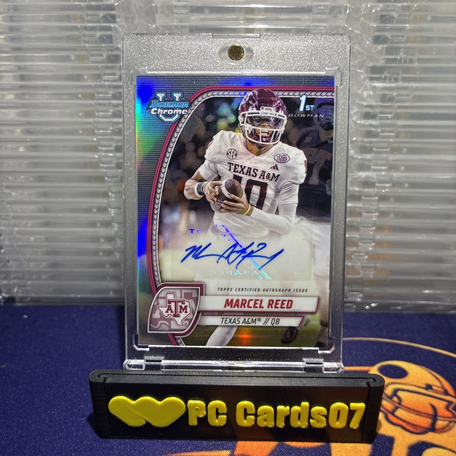 2024 Bowman U Chrome Marcel Reed 1st BOWMAN Auto Refractor /299 🔥🧨👀 INVEST