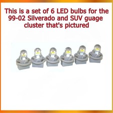 99-02 Silverado And Suvs Instrument Cluster Led Bulbs 99-02 Silverado And Suvs Instrument Cluster Led Bulbs