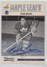 2012 Panini Classics Signatures 2013-14 Contenders Update Bob Baun #138 Auto av1