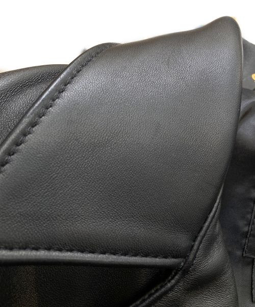 schott２２８ＵＳ　ＬＡＭＢＳＫＩＮ Schott 228US Black Lamb Leather Biker Jacket with Large