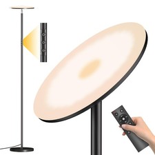LED Floor Lamp, Bright 36W 3600LM Standing Lamp 350W Equivalent with Remote ...