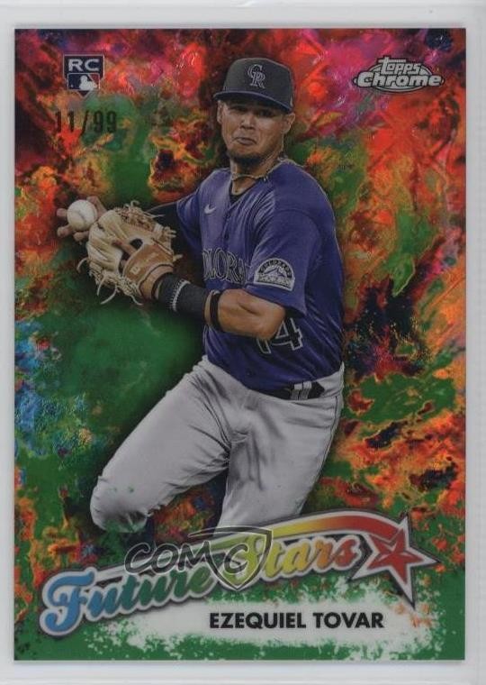 2023 Topps Chrome Logofractor Edition Green Refractor 11/99 Ezequiel Tovar 1b09