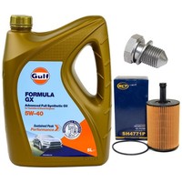 MotoröL Filter Set 5W-40 5 Liter + ÖLablassschraube FüR VW Golf IV Variant 2.3