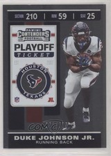 2019 Panini Contenders Season Ticket Playoff Ticket /175 Duke Johnson Jr #34 0c6