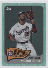 2023 Topps Archives 1965 Topps Aqua Sparkle Foil 27/75 Victor Robles #107 12e2