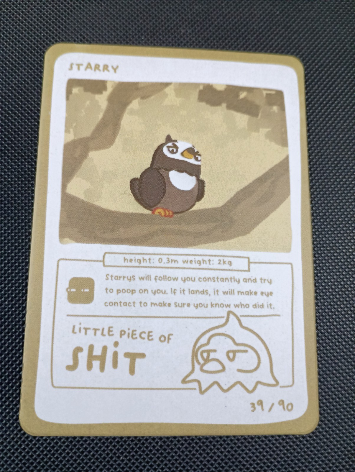 Starry (Starly) 39/90 - Pokedoodles Set 1 Fan Art- Pokemon