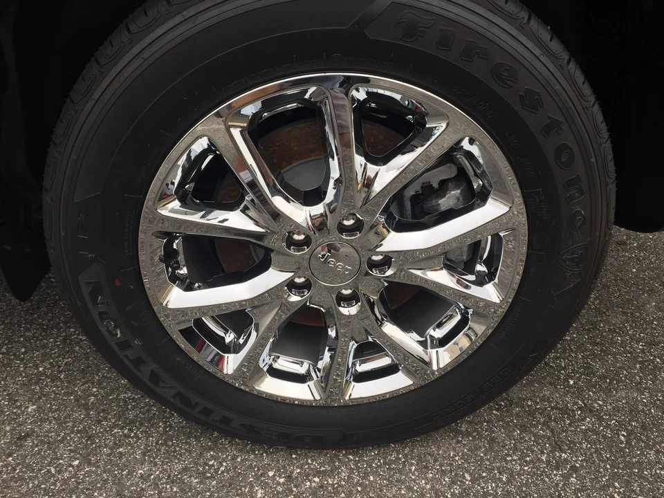 Tapacubos tapacubos cromados de 17" para Jeep Cherokee 2014-2018 4 para llantas Foto 2 de 4