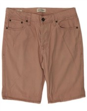 JACK  JONES Mens Regular Fit Chino Shorts Small W29 Pink Cotton HJ02