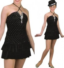 Lot of 8 She's A Lady 1-CXS  7-Child M Dance Costume Leotard  Tiered Tap Skirt