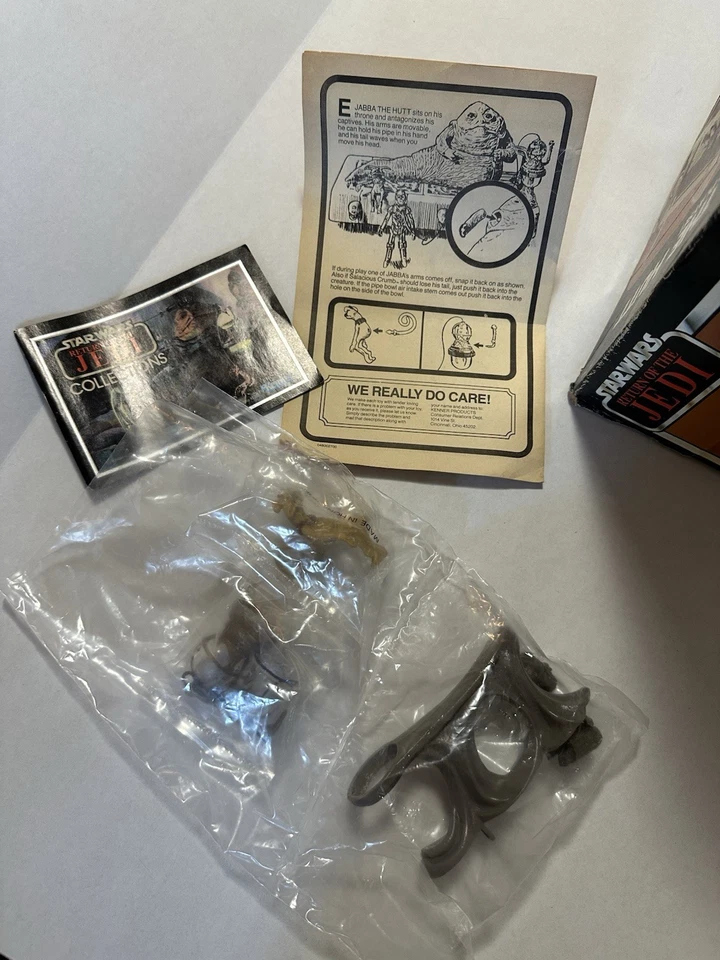 Return of the Jedi Jabba the Hutt Playset 1983 Kenner Rough Box, Sealed Contents - Image 3 of 4