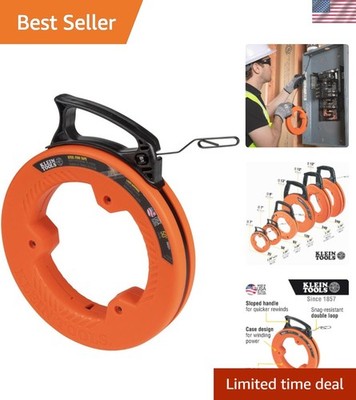 Durable 50-Foot Steel Fish Tape with Optimized Handle - Effortless Wire Pulling