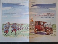Document Philatélique 2014 Centenaire De La Bataille De La Marne 6-12 Septembre