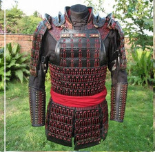 Handmade Samurai Armor Full Set Leather Ninja LARP Cosplay Warrior Suit