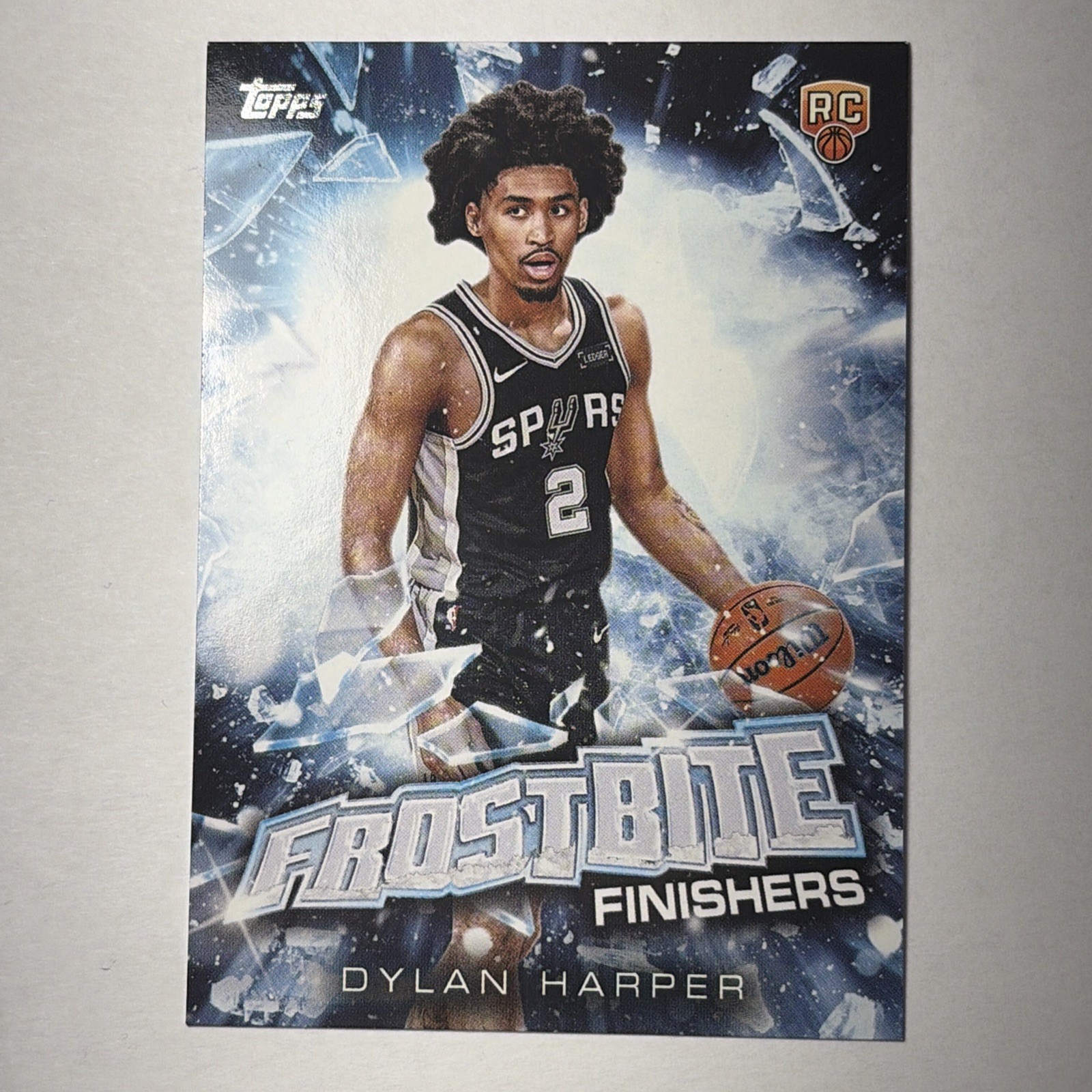 2025-26 Topps Holiday Dylan Harper Frostbite Finishers Case Hit Spurs RC #FF-DH
