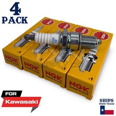 4 Pack NGK Spark Plug - For KMX 125 MX125B Kawasaki Motorcycle