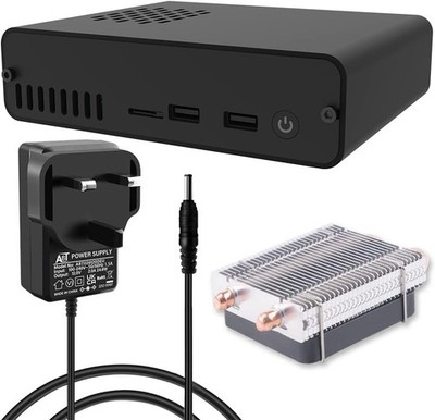 DeskPi Pro V3 Case für Raspberry Pi mit SATA HDD/SSD Storage Kit - Schwarz