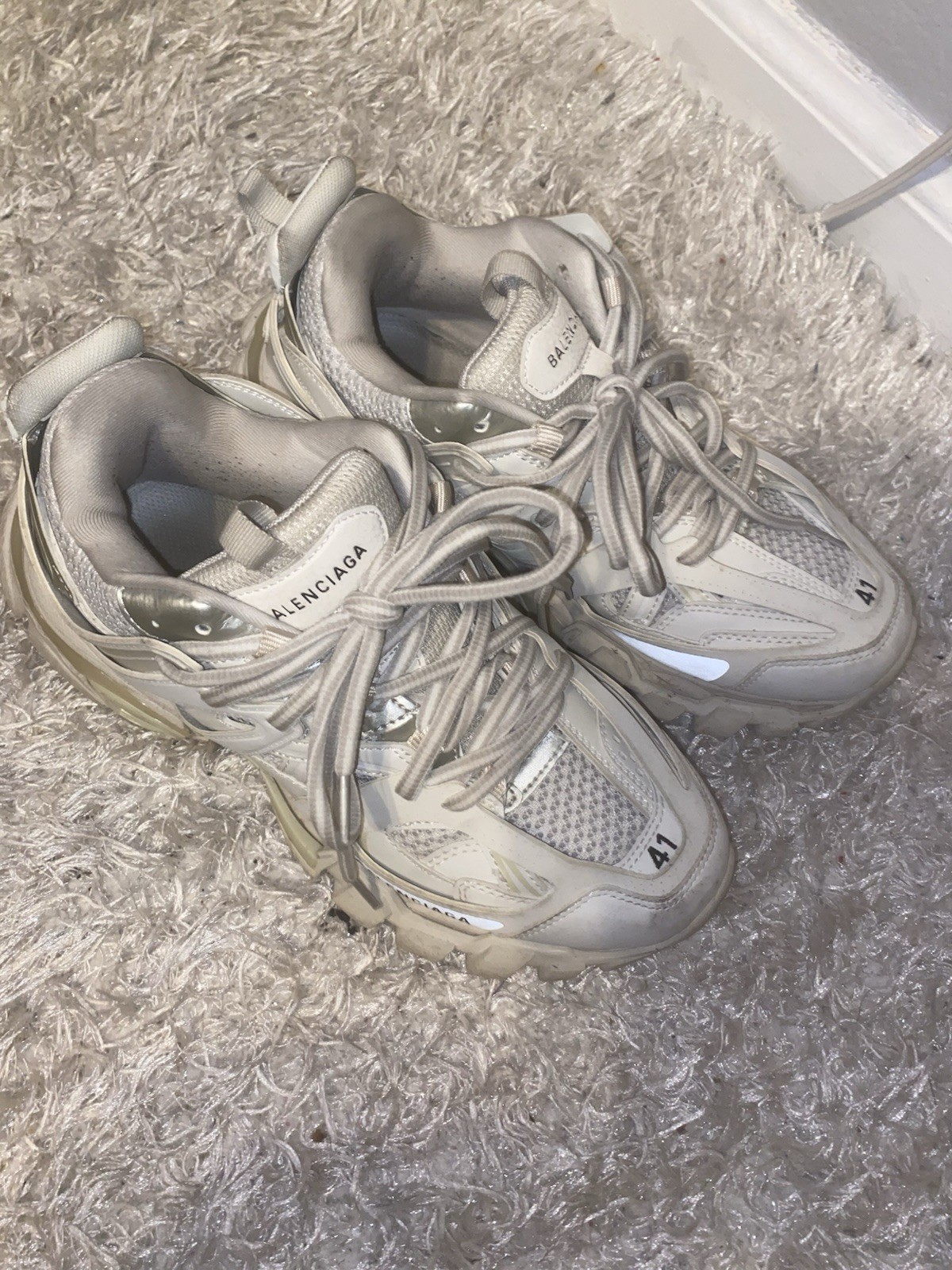 Balenciaga Track Runners Cream Size 41