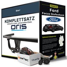 Für FORD Focus Stufenheck IV Typ HM Anhängerkupplung starr +eSatz 13pol uni. 18-