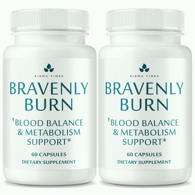 Bravenly Burn Capsules - Extreme Formula For Metabolism and Weight Loss - 2 Pack